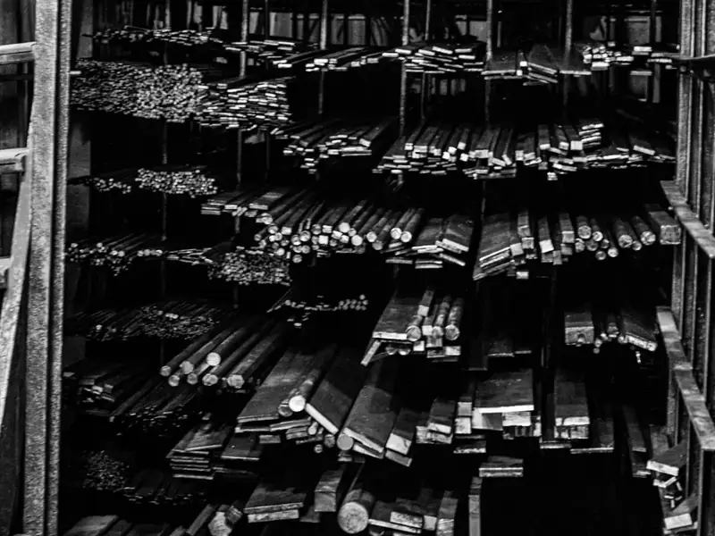 Racks of metal bar ends and crops