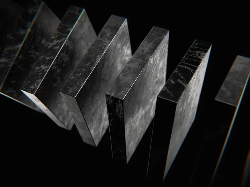 Cut solid metal blocks