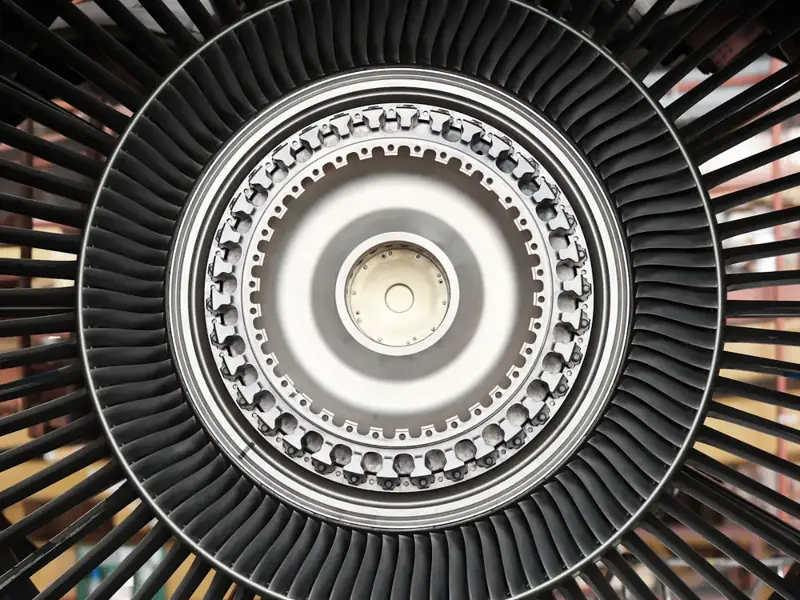 Turbine wheel with a ring of blades